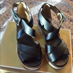 Women's Black Strappy Sandals